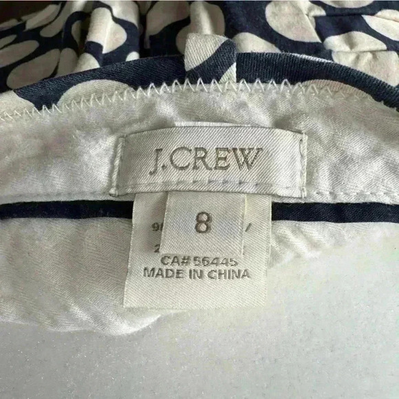 J. Crew Polka Dot Straight Leg  Pant - Picture 7 of 8